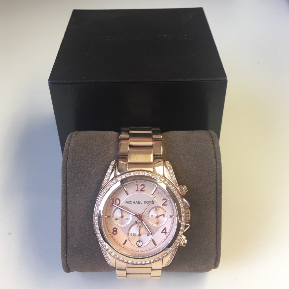 Michael Kors Rose Gold Watch - Oversized Face